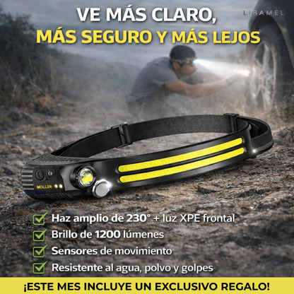 Linterna Frontal LED - LedPro™️