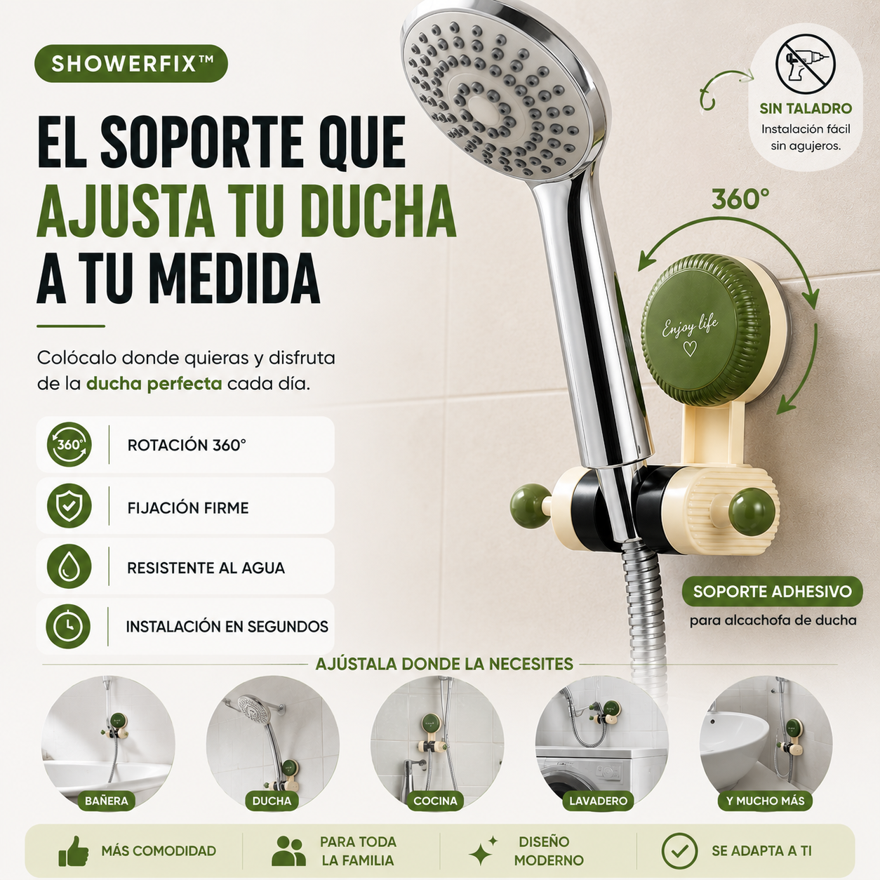 SOPORTE CABEZAL DUCHA