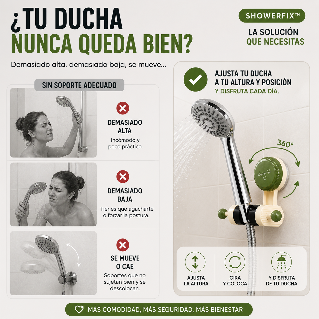 SOPORTE CABEZAL DUCHA