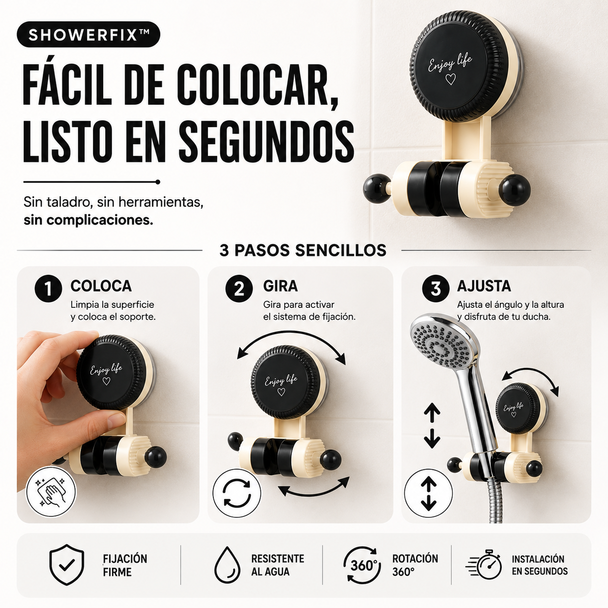 SOPORTE CABEZAL DUCHA