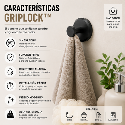 Gancho de Ventosa Para baño Sin Taladro